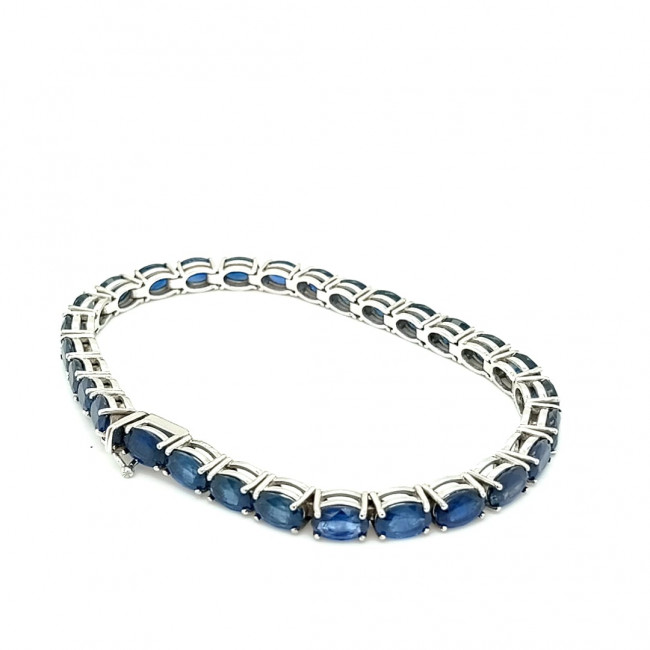 Pulseira de Safira Azul 