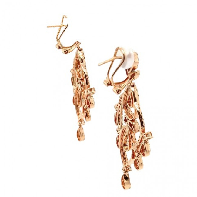 Brinco de Ouro com Brilhantes 