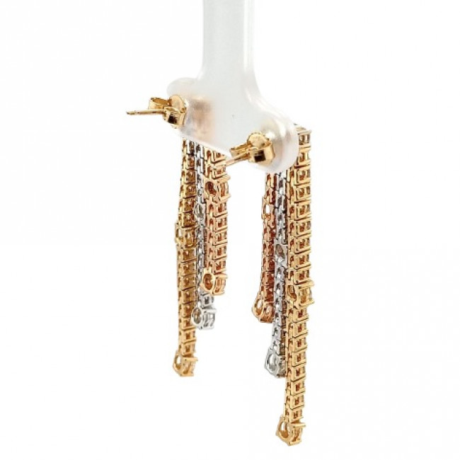 Brinco Cascata de Brilhantes 