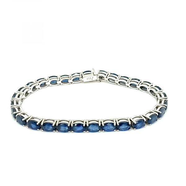 Pulseira de Safira Azul 