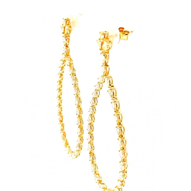 Brinco Brilhante Fancy Yellow 