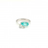 Anel Paraiba Gota com Brilhante Gota 