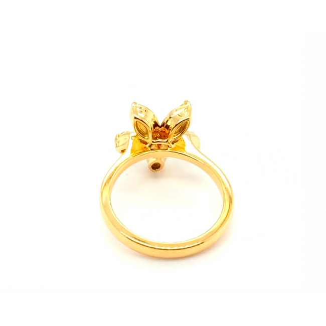Anel Fancy Yellow Flor 