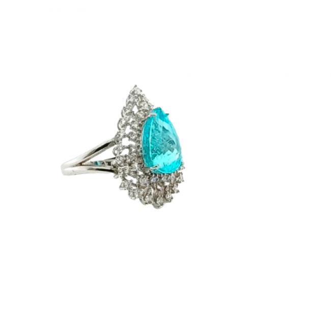 Anel Paraiba com Brilhantes