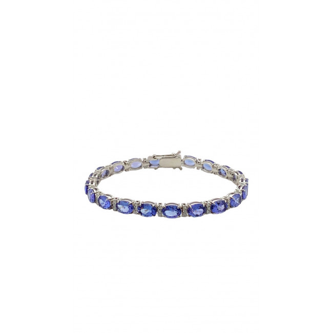 Pulseira de Tanzanita com Brilhante
